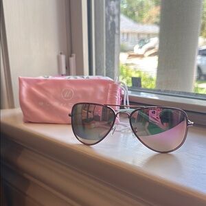 Blenders Pink Mirror Aviator Sunglasses